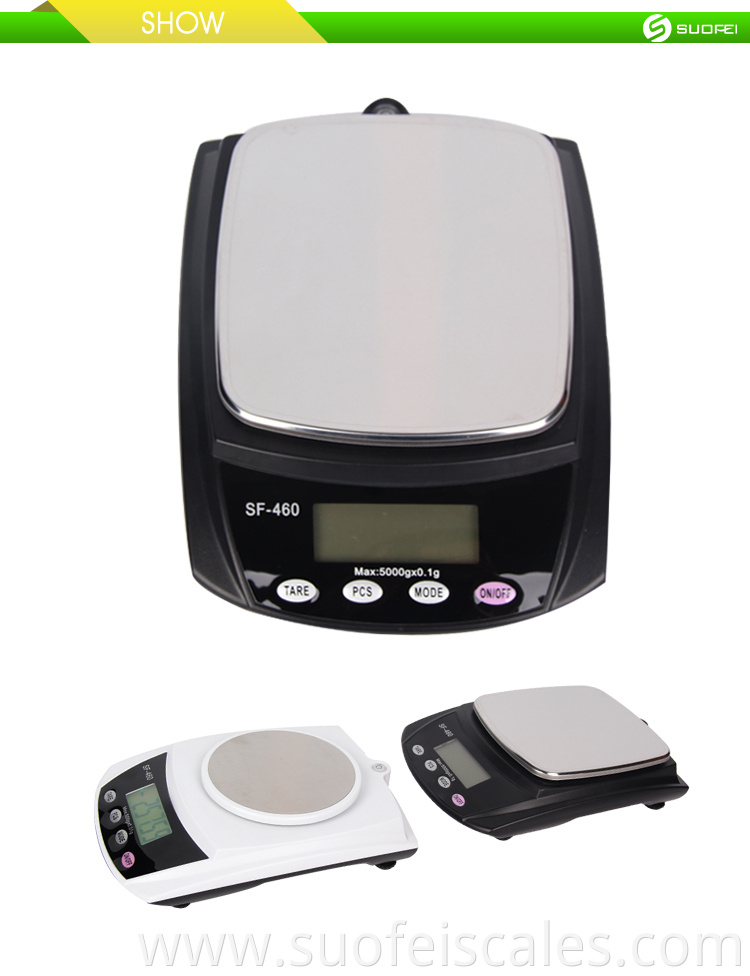 SF-460 5kg 1g 500g 0.01g Household Digital Kitchen Food Weight Scale Electronic Weighing Machine